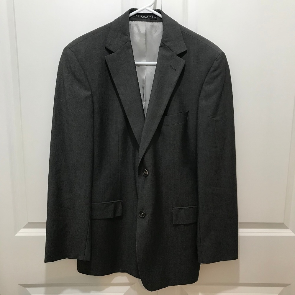 Boss Hugo Boss Two-Button Notch Collar Blazer